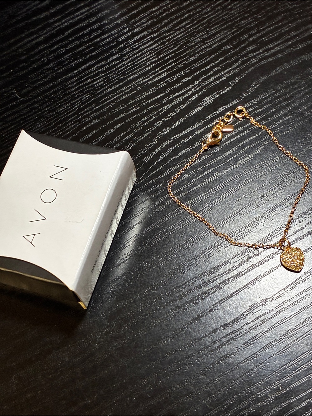 Avon 2017 Pave Heart Charm Bracelet